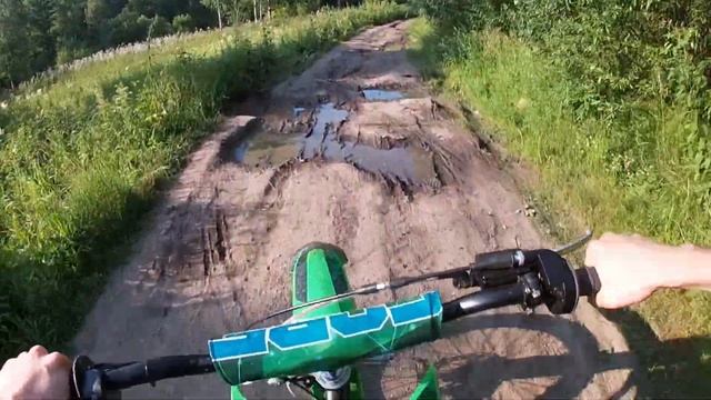 ПАКАТУШКИ НА ПИТБАЙКЕ ПО ГРЯЗИ / sssr core 125  [GoPro]