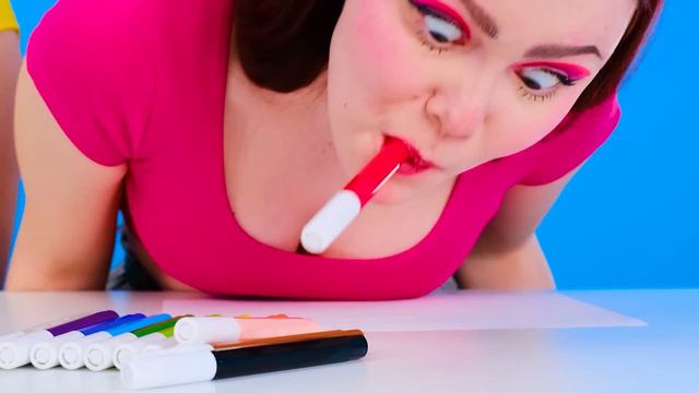 Геометрический Челлендж с Едой | Смешные Ситуации с Едой с 4Teen Challenge
