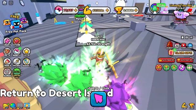 ТЕПЕРЬ ПРОКАЧАТЬСЯ В СИМУЛЯТОРЕ МЕЧА ЛЕГКО! КОДЫ Pull a Sword ROBLOX