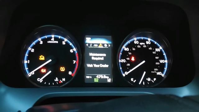 Toyota RAV4 2016 сброс сервисного интервала