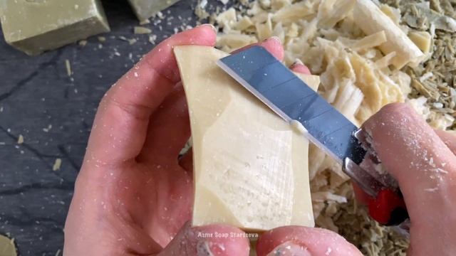 Asmr cutting dry Dalan soap | Резка Сухого Далан мыла #asmrsoap #soapcutting