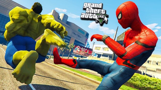 ГТА 5 МОДЫ ЧЕЛОВЕК ПАУК ПРОТИВ ХАЛКА В GTA 5! ОБЗОР МОДА В GTA 5 ИГРЫ ГТА МИР ВИДЕО GTA 5 МОДЫ