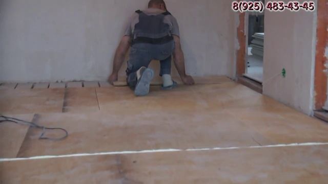 Сухая стяжка, сухая стяжка пола, насыпной пол.