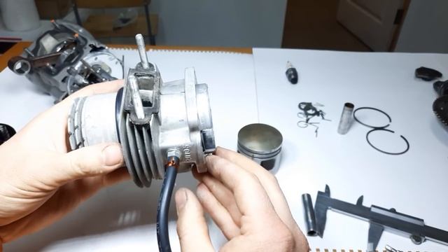 Самодельный двигатель (ДВС) для одного проекта из бензопилы Урал