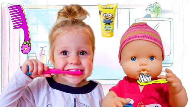 Настина Кукла и её Обычное Утро Рутина