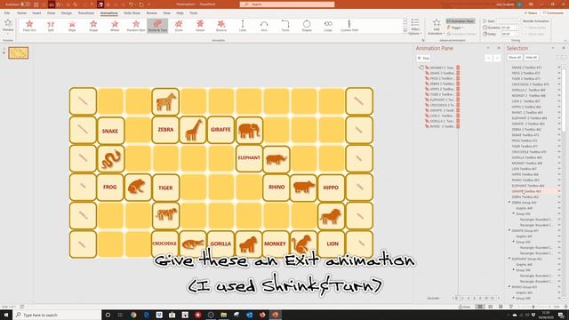DOMINO MATCH - How to make an educational domino matching game on PowerPoint. Template available to
