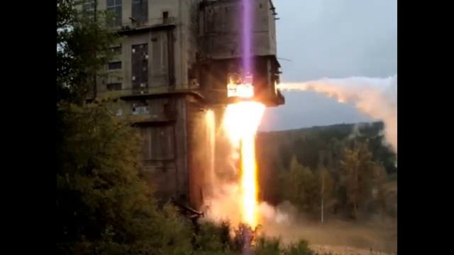 Огневые испытания РД-107А/ Fire tests of the RD-107A rocket engine for the Soyuz