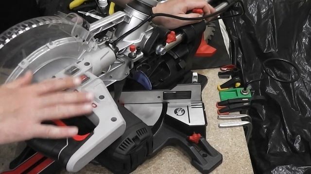 Торцовочная пила  с протяжкой ЗУБР ЗПТ-255-1800 ПЛ. Лазер + LED Подсветка.(Часть 2)