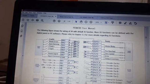 kinco PLC PERL position function with kinco servo motor pulse mode