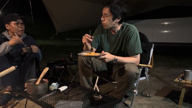 車中泊キャンプでホタルと遭遇した【おじキャン】