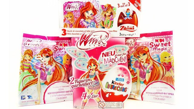 ВИНКС Mix! СЮРПРИЗЫ игрушки ФЕИ мультик КЛУБ ВИНКС! Winx Club Kinder Surprise eggs unboxing
