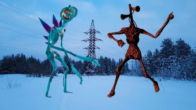 СИРЕНОГОЛОВЫЙ и Ледяной Сиреноголовый против друг друга