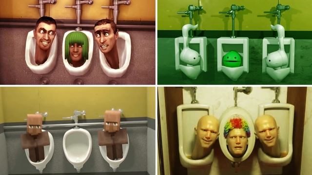 Skibidi toilet x Otamatone x Minecraft x RTX battle