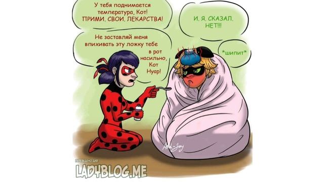МИЛЫЕ И СМЕШНЫЕ КОМИКСЫ ЛЕДИ БАГ И СУПЕР КОТ??