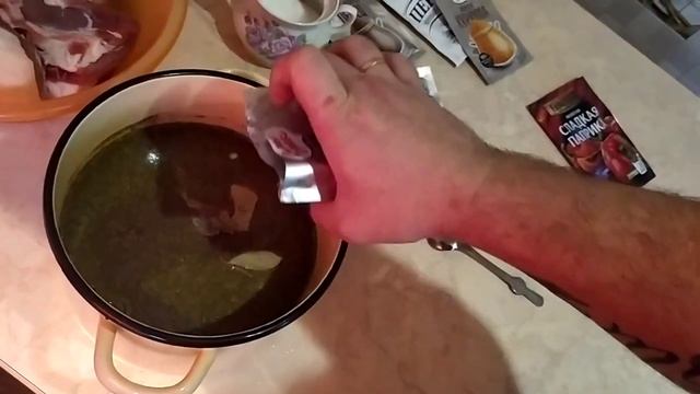 Маринад для холодного копчения мяса и сала