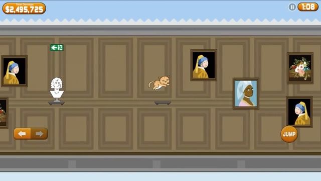 Котик Едун рушит музей, мультик игра летсплей про кота #14
