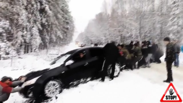 Помощь на дороге зимой