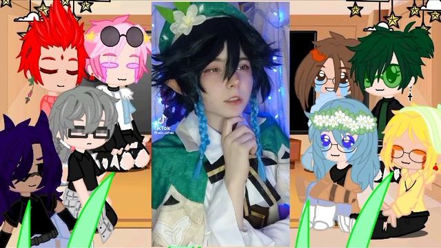 //Реакция 13 карт на Геншин импакт// Gacha club//13 карт//Genshin Impact//МАТОВ НЕТ//