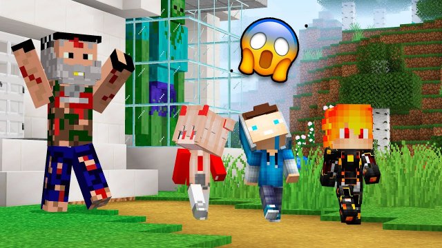 БОМЖ НАПУГАЛ МОИХ ДЕТЕЙ В МАЙНКРАФТ ! Алексбой Minecraft