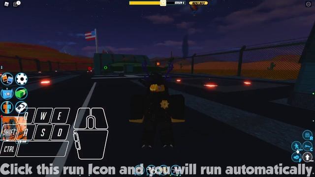 How To Auto Run Without Holding Shift [On-Screen Keyboard] | Roblox Jailbreak