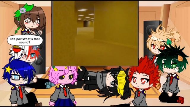 Bnha react to Random Backrooms videos//Gacha club reaction