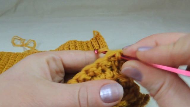 Модный капор крючком на 56 - 60 размер// МК