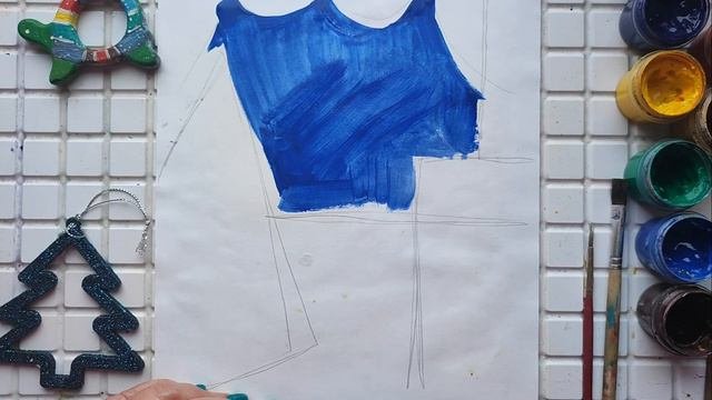 Рисуем ночь перед рождеством
