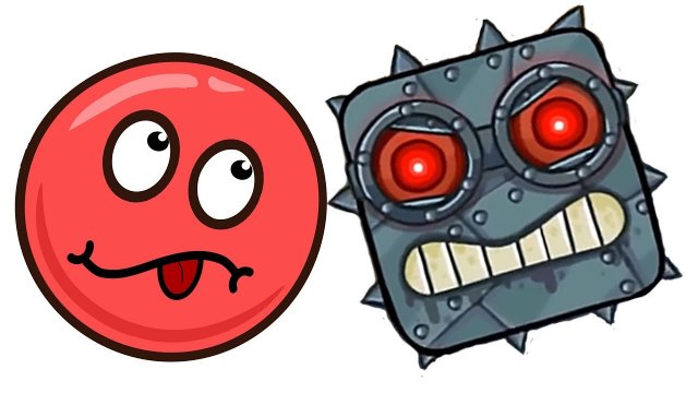 КРАСНЫЙ ШАР против Черного КВАДРАТА #5. Шарик летит на ЛУНУ Мультик про Red Ball 4