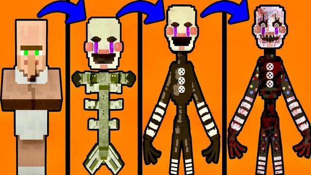 из ЖИТЕЛЯ в МАРИОНЕТКУ МАЙНКРАФТ фнаф пять ночей майнкрафт fnaf minecraft аниматроник фредди