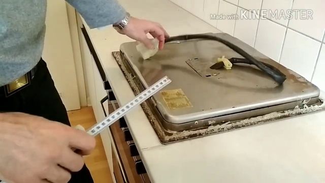 #Вырезаем Столешницу сами под варочную панель и мойку.
