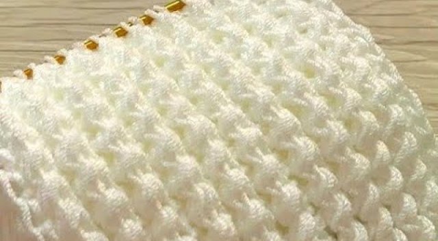 Легче не бывает! 🧶 Очень простой узор крючком для начинающих! ✨ Учимся вязать крючком с нуля!