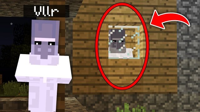 Нашел СТРАШНОГО ЖИТЕЛЯ Vllr в майнкрафт ! Страшный мод  VILLAGER VLLR MINECRAFT CREEPYPASTA MOD