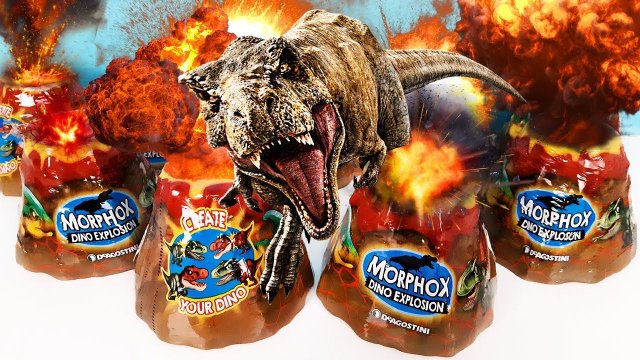 ОПАСНОЕ ИЗВЕРЖЕНИЕ ВУЛКАНОВ С ДИНОЗАВРАМИ! Сюрпризы Morphox Dino Explosion 2020 игрушки ДеАгостини
