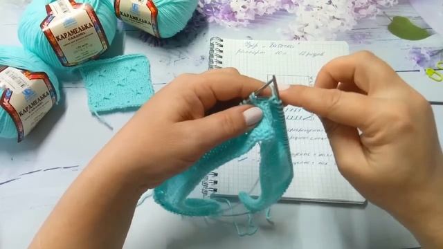 Детское платье спицами.Реглан сверху.Подробный МК.