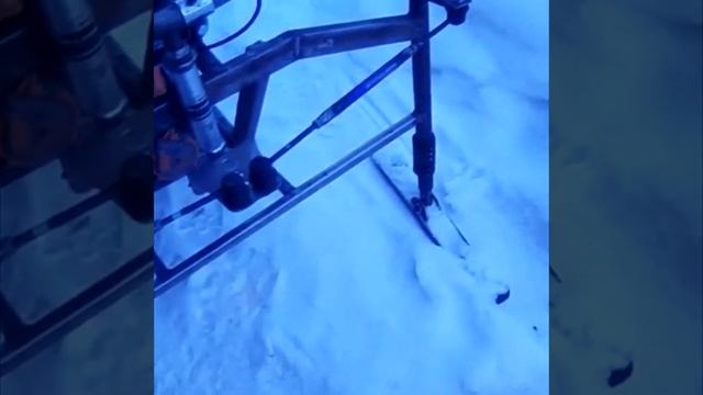 Самодельный снегоход из бензопилы Урал.