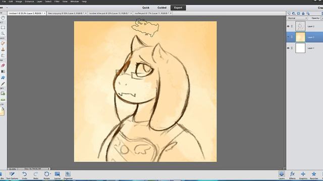 Part ONE General SpeedPaint TUTORIAL - (using Toriel from UNDERTALE)