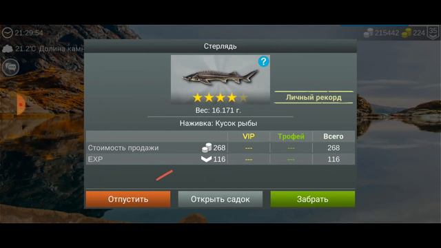 Фарм опыта на 34 уровне в игре My fishing world