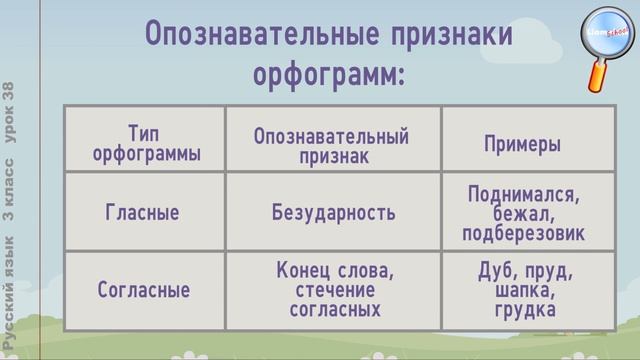 Русский язык 3 класс (Урок№38 - В каких значимых частях слова есть орфограммы?)