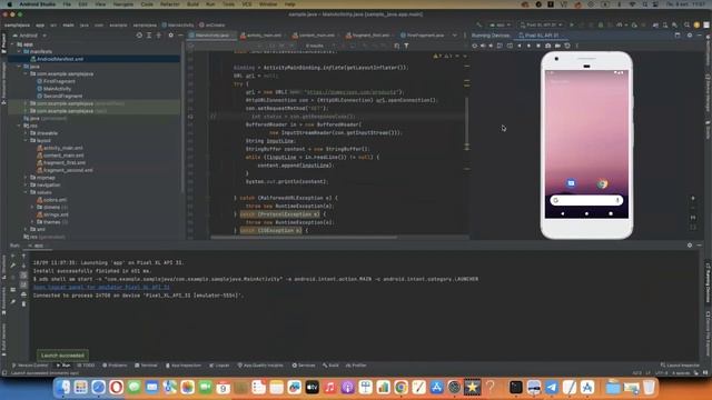 Создание простого мобильного приложения на java android listview json