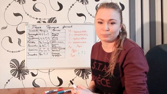 Формулы цветков.