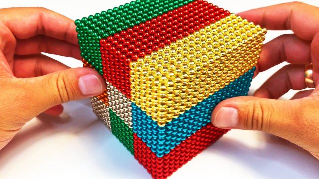 DIY - 10000 Magnetic Balls / Магнитные Шарики, делаем БОЛЬШОЙ КУБ - ASMR