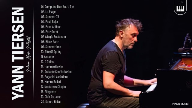 Yann Tiersen Лучшие хиты. Новая классическая музыка. Пианино.