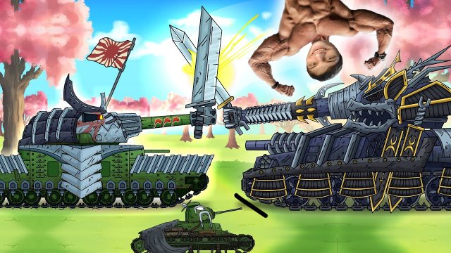 Дуэль Железных Самураев! Левиафан готовит наступление! - Мультики про танки реакция на Gerand геранд