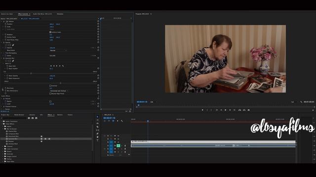 Как сделать размытие (BLUR) части видео в Adobe Premiere