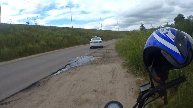 остановили ГАИшники на мопеде