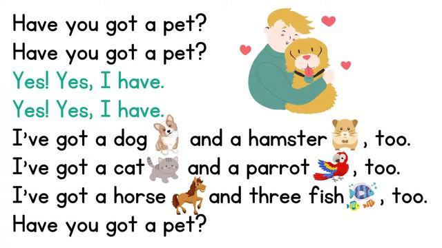 Have you got a pet - song | Pet Song for Kids | Animal Songs | Learn English Kids