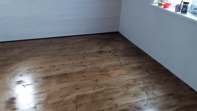 Масло для деревянного пола за 500 рублей ! Чем я красил шпунтованную доску