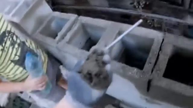 Строительство гаража по технологии ТИСЭ/ ТИСЭ/ Затирка швов