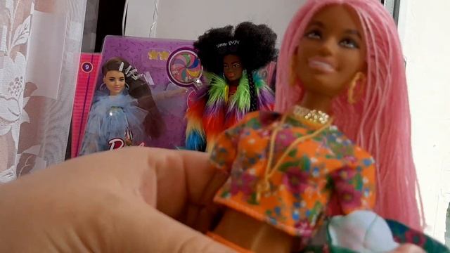 Barbie extra 10 распаковка и обзор куклы. Купила кучу экстра)) ??