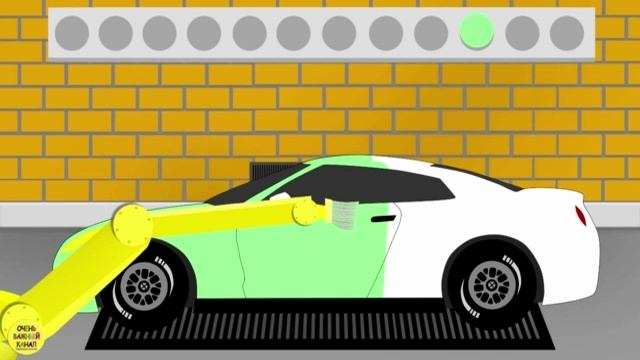 Развивающие мультики про машинки. Учим цвета – автовоз, покраска машин